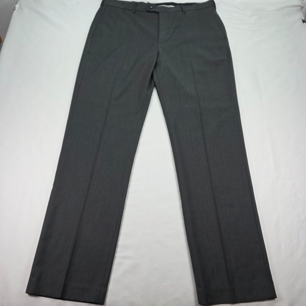 Perry Ellis Portfolio Travel-Luxe No Iron Dress‎ Pants Charcoal Gray 38x34 NEW